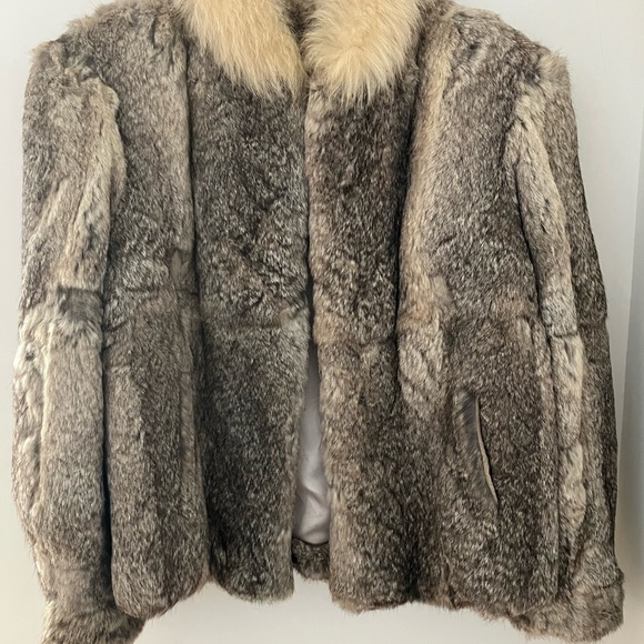 Ilana Jackets & Blazers - 100% rabbit fur cropped jacket